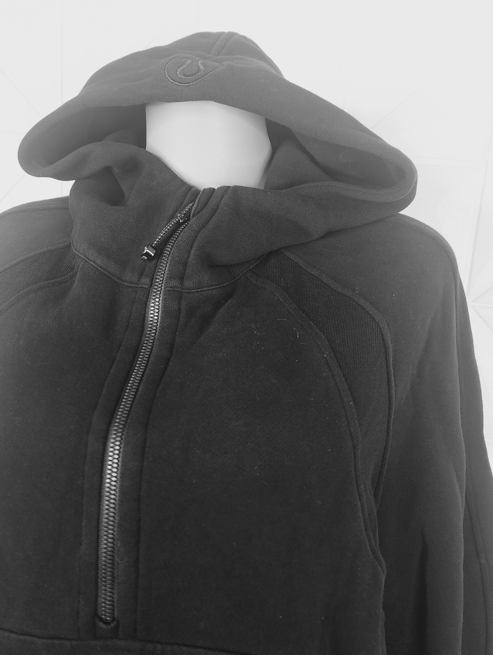 lululemon athletica Black Women's Half-Zip Hooded Sweater - Picture 2 of 6
